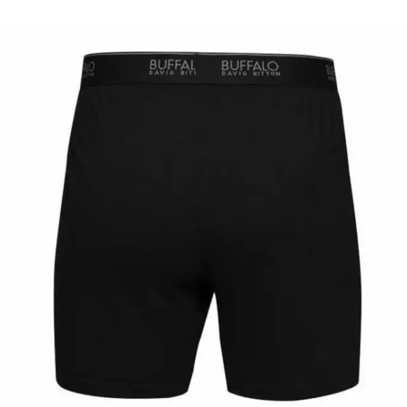 Buffalo David Bitton Black Knit Boxers Mens 3pk Medium Cotton Modal Stretch - Picture 3 of 5